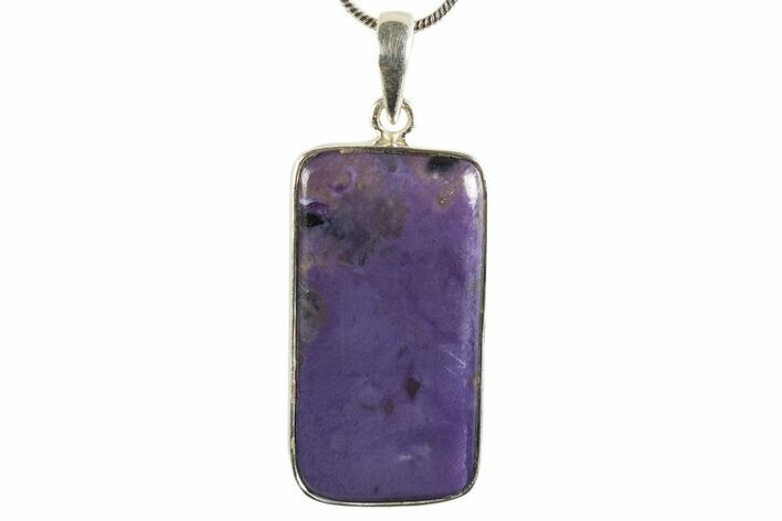 Siberian Charoite Pendant (Necklace) - Sterling Silver #339685